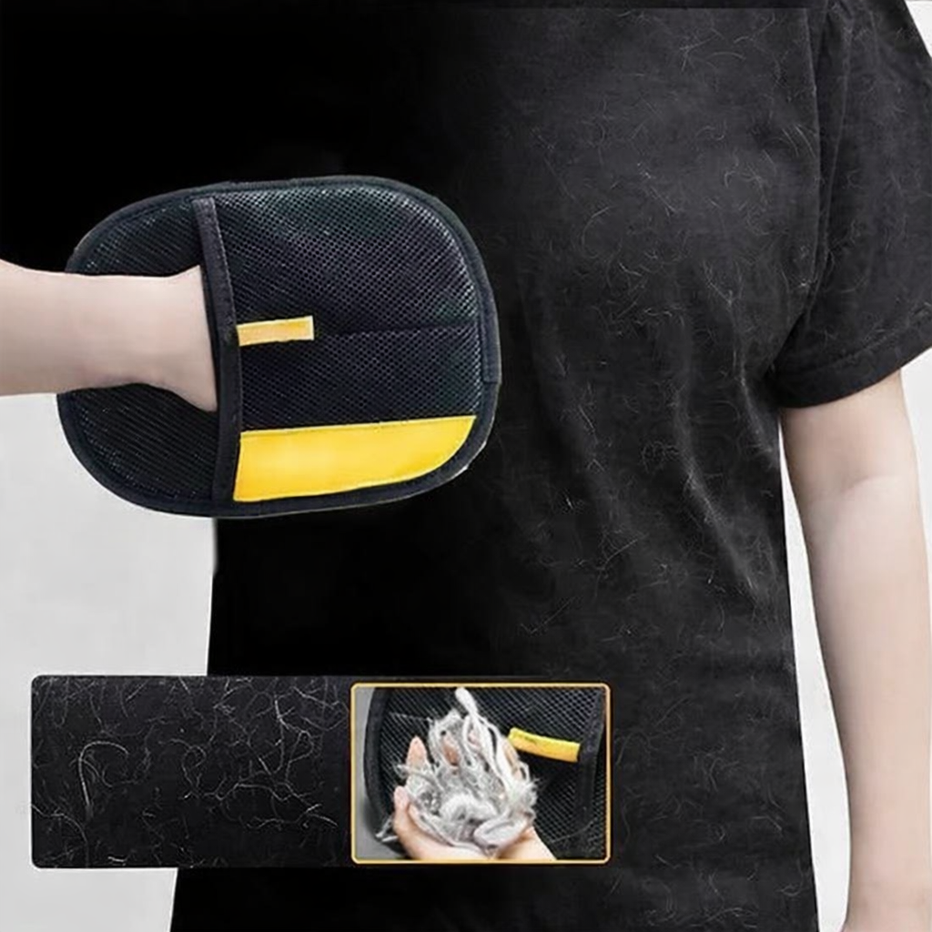 The Pet Hair Removal Gloves (Pack of 2) for your dog  it makes them