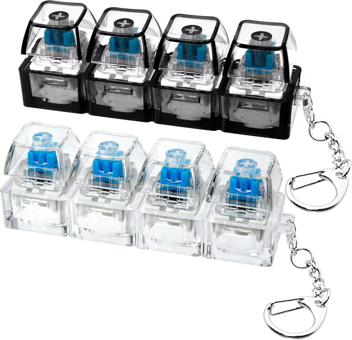 Keyboard Electronic Luminous Transparent Crystal